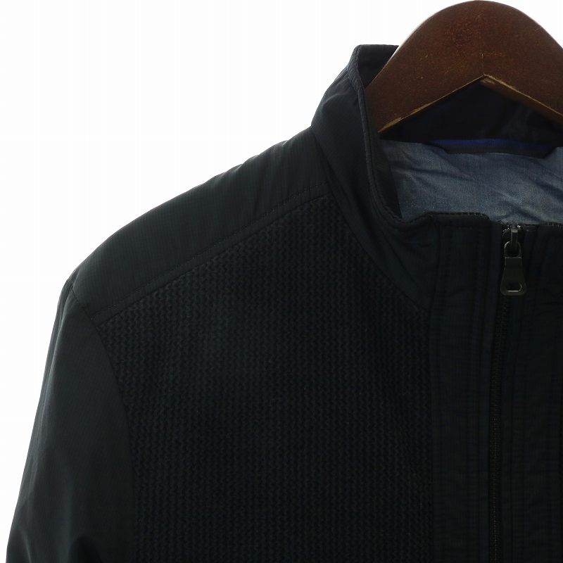 【美品/実寸M～L相当】ヒューゴボス スタンドカラー ジャケット ブルゾン ヒューゴボス HUGO BOSS ジャケット ブルゾン 切り替え スタンド