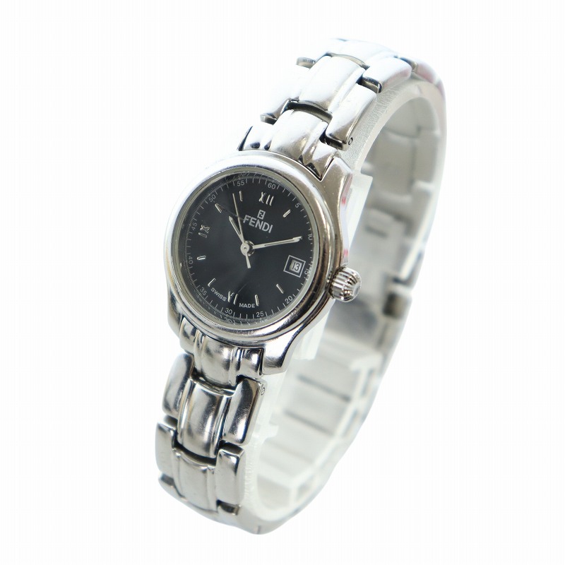 【FENDI】210L 腕時計　黒文字版 フェンディ FENDI ジャンク品 210L 腕時計 ウォッチ クォーツ