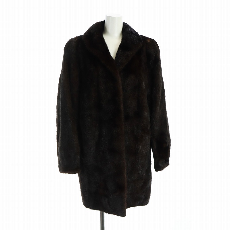 サガミンク SAGA MINK Charme Blanc 銀サガ 毛皮コート ミンクファー