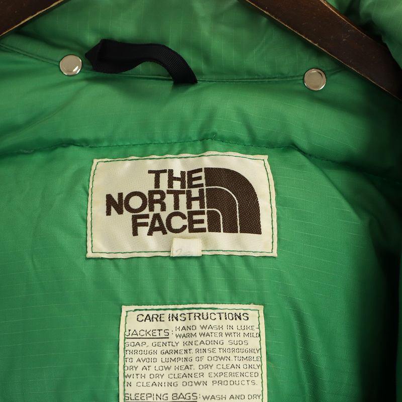 70s VINTAGE THE NORTH FACE 初期 茶タグ 緑 L ザノースフェイス THE NORTH FACE 茶タグ ヴィンテージ 70年代 70s