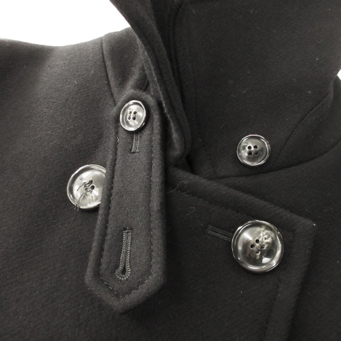 23区 ソフトメルトンPコート ピーコート 濃紺 ダブルブレスト 38 M