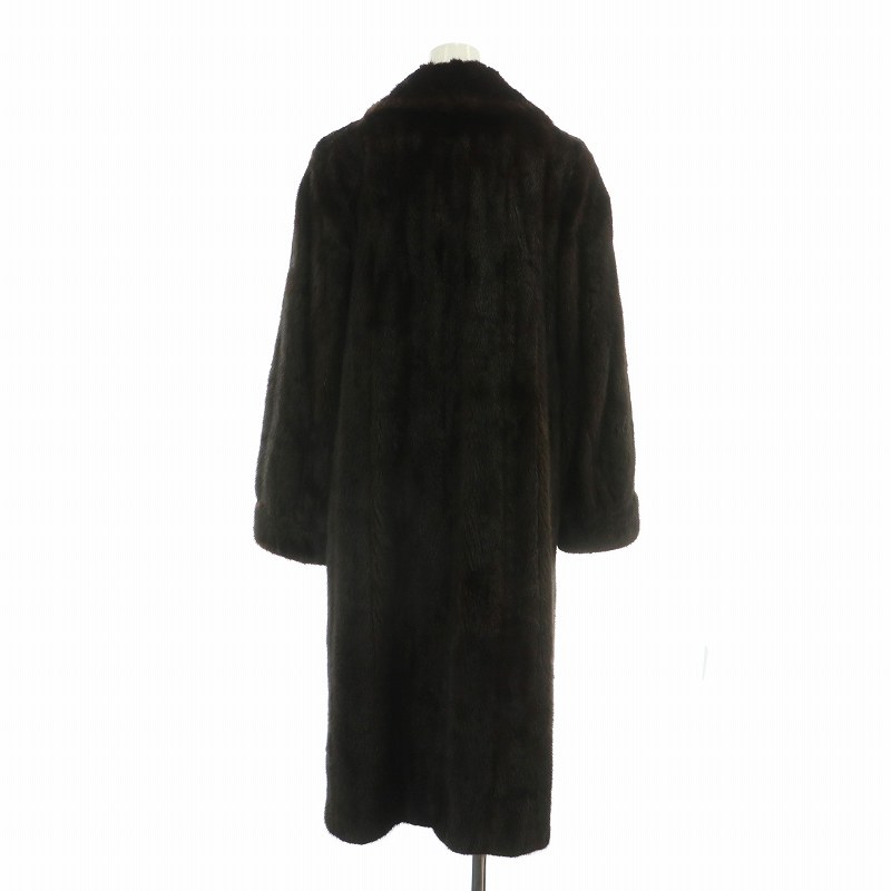 着丈115cm✨ピエールバルマン×ブラックグラマミンク ロングコート トリミング ピエール・バルマン ロングコート Pierre Balmainのフリマアイテム一覧