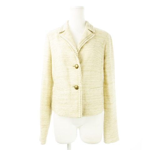 未使用品 シスレー SISLEY ツイードジャケット テーラード グログラン 