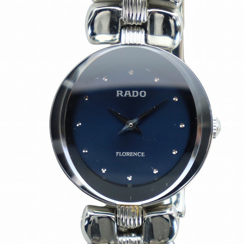 ラドー RADO フローレンス FLORENCE 腕時計 ウォッチ クォーツ 紺文字 