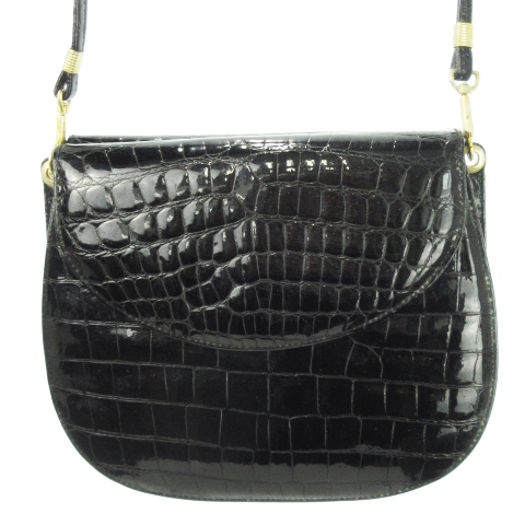 ⭐️未使用品⭐️vincci italy クロコダイル革 バッグ michsell ワンショルダーバッグ シャイニークロコレザー ワニ革