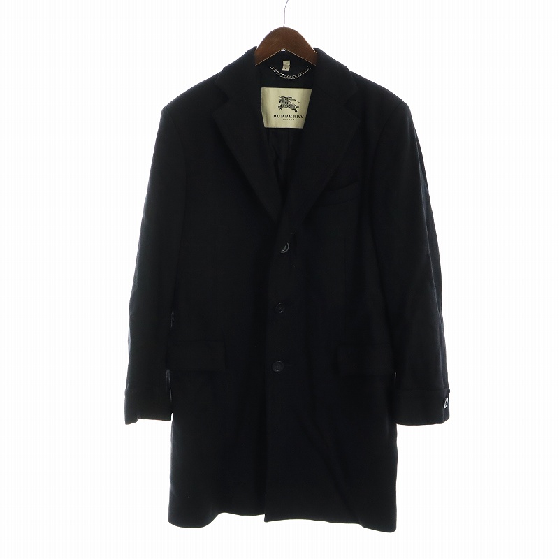 秋冬コート　BURBERRY LONDON ブラックコート BURBERRY LONDON バーバリー ロンドン チェスターコート ブラック