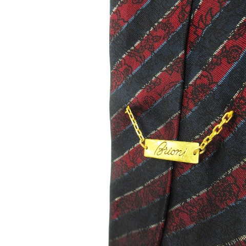 ネクタイ ブリオーニ シルク Brioni レジメンタル BRIONI レギュラー