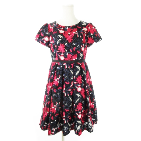 花柄ワンピース_黒☆ DOLLYGIRL BY ANNA SUI☆ 未使用品  