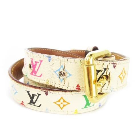 美品　ルイ・ヴィトン マルチカラー モノグラム パンプス レディース 白　花 美品 ルイ・ヴィトン マルチカラー モノグラム パンプス レディース 白