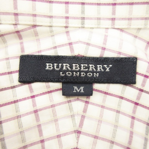 【タグ付き✨】バーバリーロンドン　希少✴︎ シャツ　メガチェック　長袖　パープル タグ付き✨】バーバリーロンドン 希少✴︎ シャツ メガチェック