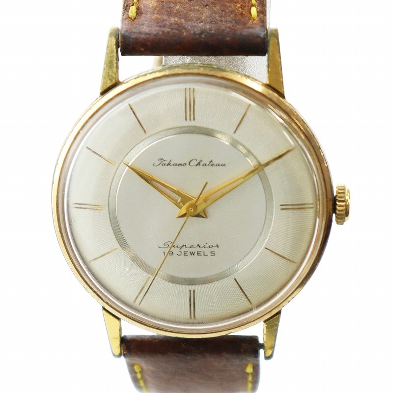 タカノ　Chateau Deluxe Superior 23石　手巻き タカノシャトー Chateau Superior メンズ 手巻き腕時計 21J