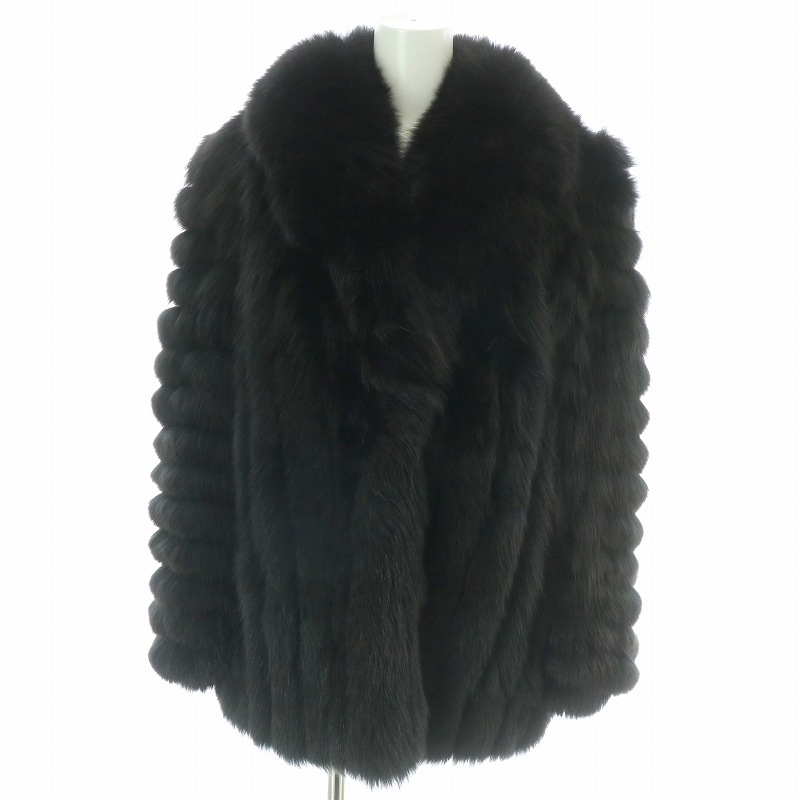 サガフォックス SAGA FOX 銀サガ ファーコート ハーフ ミドル  