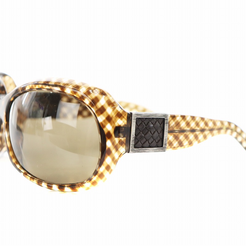 ボッテガヴェネタ BOTTEGA VENETA サングラスチェック柄ブラウン