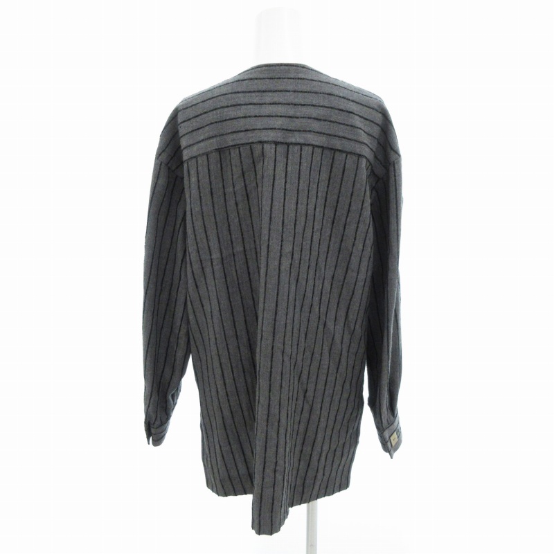 ジバンシィ GIVENCHY ヴィンテージ ノーカラージャケット ストライプ