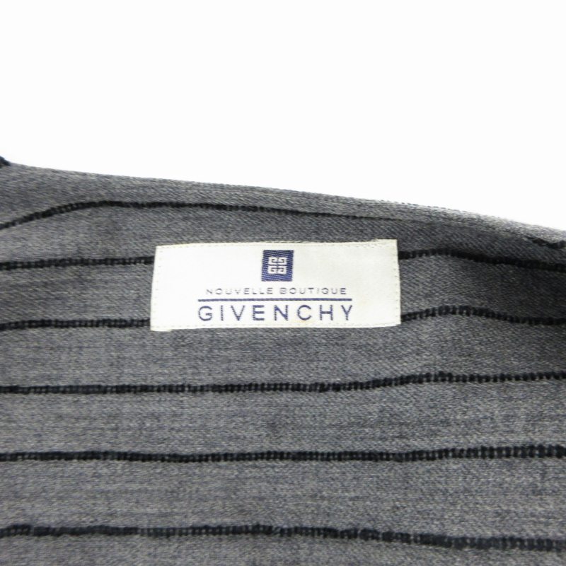ジバンシィ GIVENCHY ヴィンテージ ノーカラージャケット ストライプ