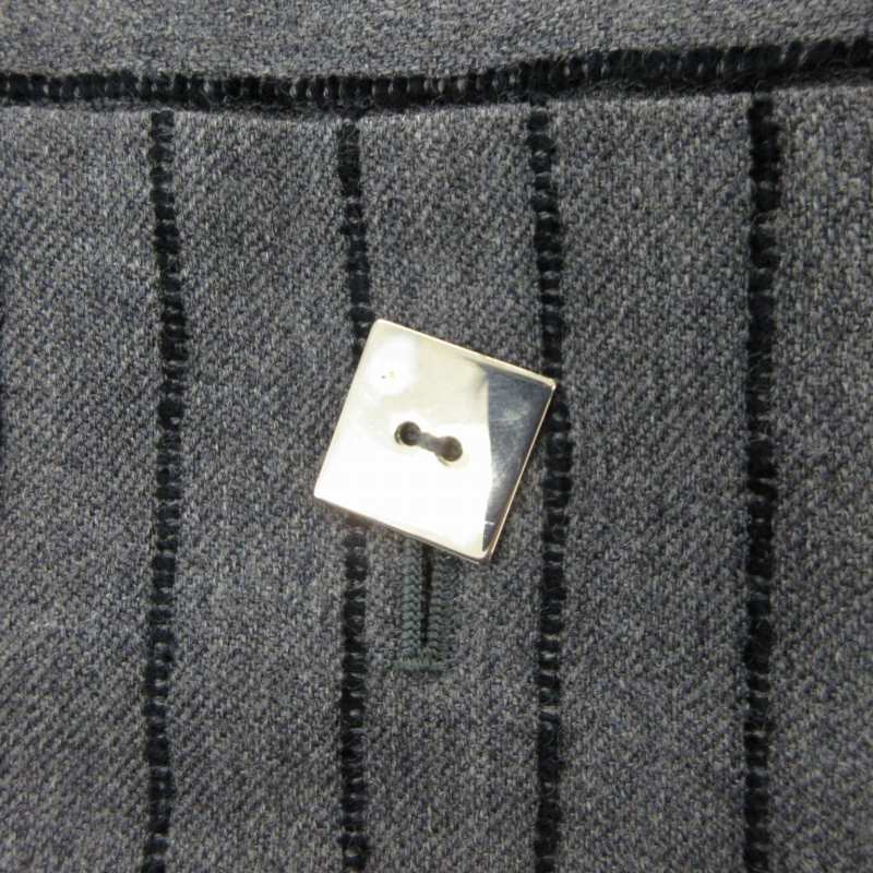 GIVENCHY ジバンシー ノーカラージャケット ヴィンテージ 9号 M ジバンシィ GIVENCHY ヴィンテージ ノーカラージャケット ストライプ