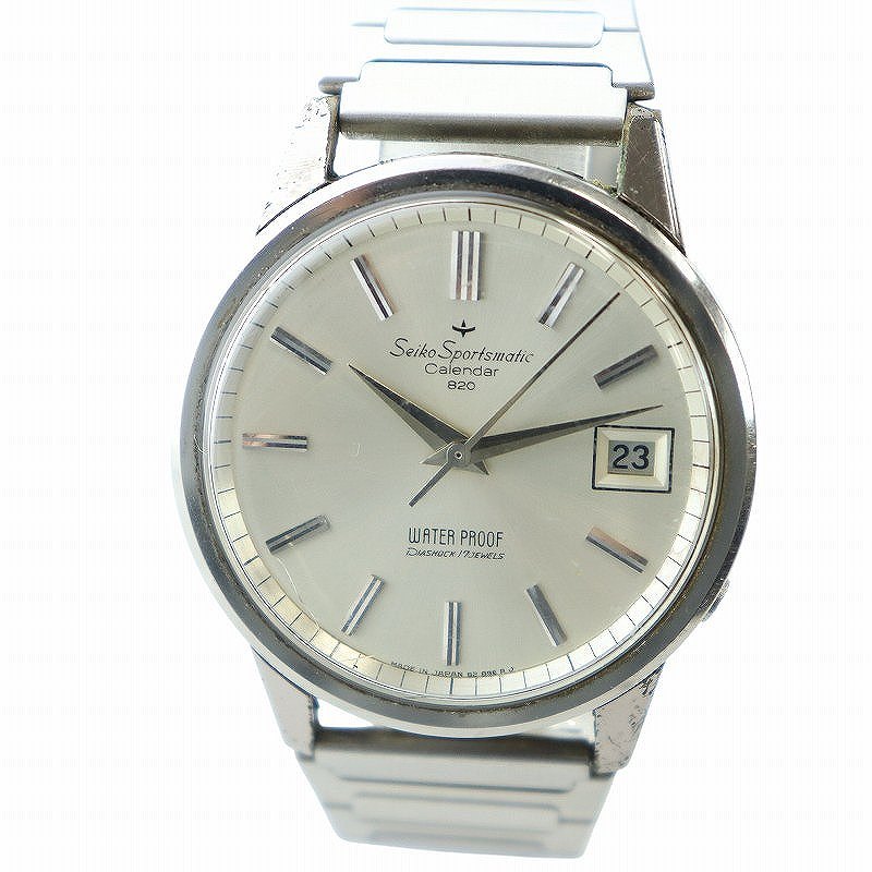 SEIKO セイコー スポーツマチック カレンダー 820 自動巻き ジャンク 60s セイコー スポーツマチック カレンダー 820 自動巻 日本製 腕時計