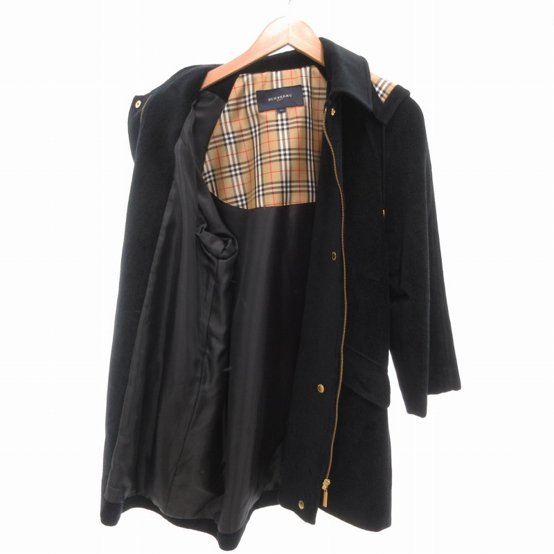 バーバリーゴルフ BURBERRY GOLF フード付きステンカラーコート ミドル