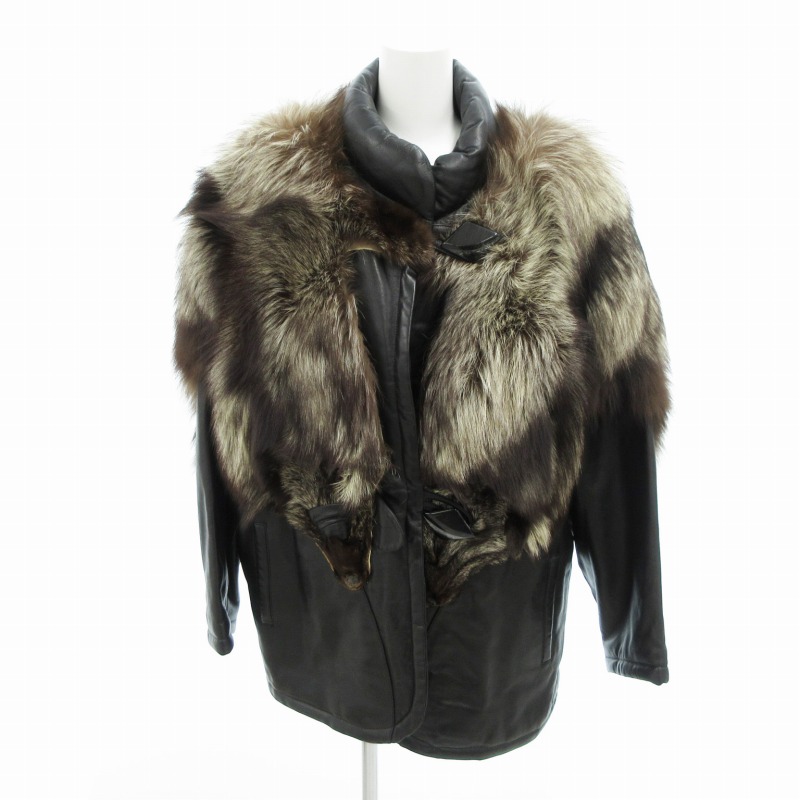 希少！ブラック　SAGA FOX 銀タグ FOXファーコート 希少！ブラック SAGA FOX 銀タグ FOXファーコート フオックスコート