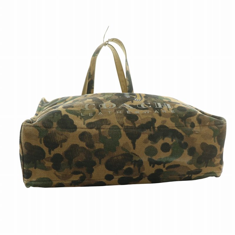 コーチ COACH トートバッグ レキシー 恐竜 キャンバス カモフラ
