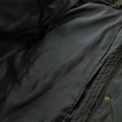 ノアジェ noa-ge ダウンコート フーディ ロング丈 ジップアップ ブルー