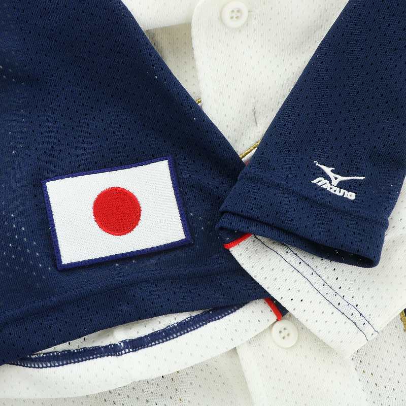 MIZUNO - ミズノ 2006年 WBC 日本代表 ユニフォーム #51 イチロー 白 紺 世界に誇る伝説の侍！イチロー選手の侍ジャパン2006年