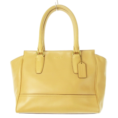 コーチ COACH ハンドバッグ トートバッグ レザー 革 ロゴ チャーム付き