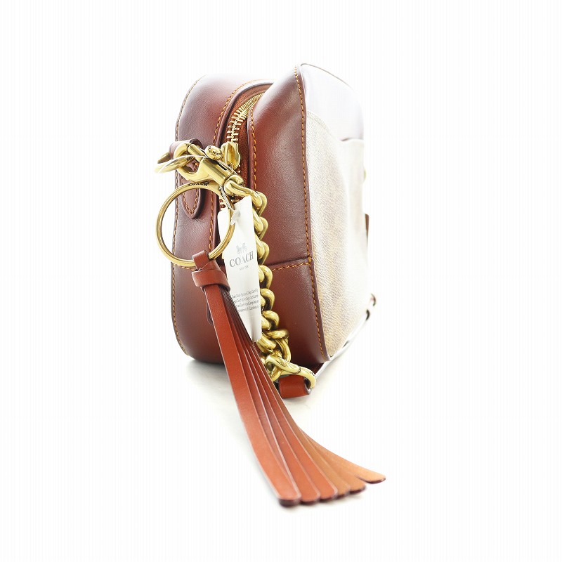 未使用品 コーチ COACH ショルダーバッグ タグ付き タッセル 斜め掛け 