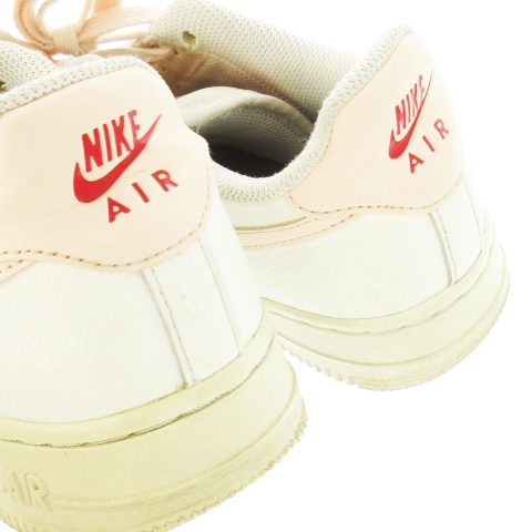 ナイキ NIKE Air Force 1 エアフォースワン スニーカー レザー 革 レースアップ ロゴ パンチング 24.0cm ピンク 315115-167 /CK2 ■GY18 レディース