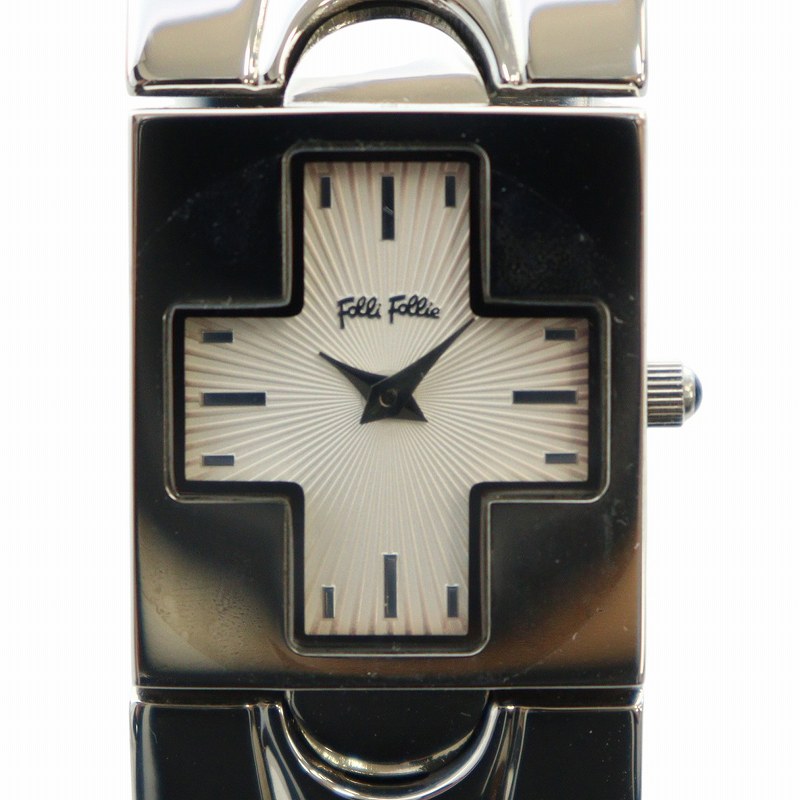 新品、未使用folli folli★クォーツ腕時計 フォリフォリ Folli Follie 腕時計 ウォッチ クォーツ 白文字盤