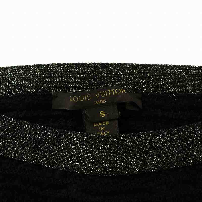 ルイヴィトン LOUIS VUITTON ベスト ニット シルク混 ラメ ボート