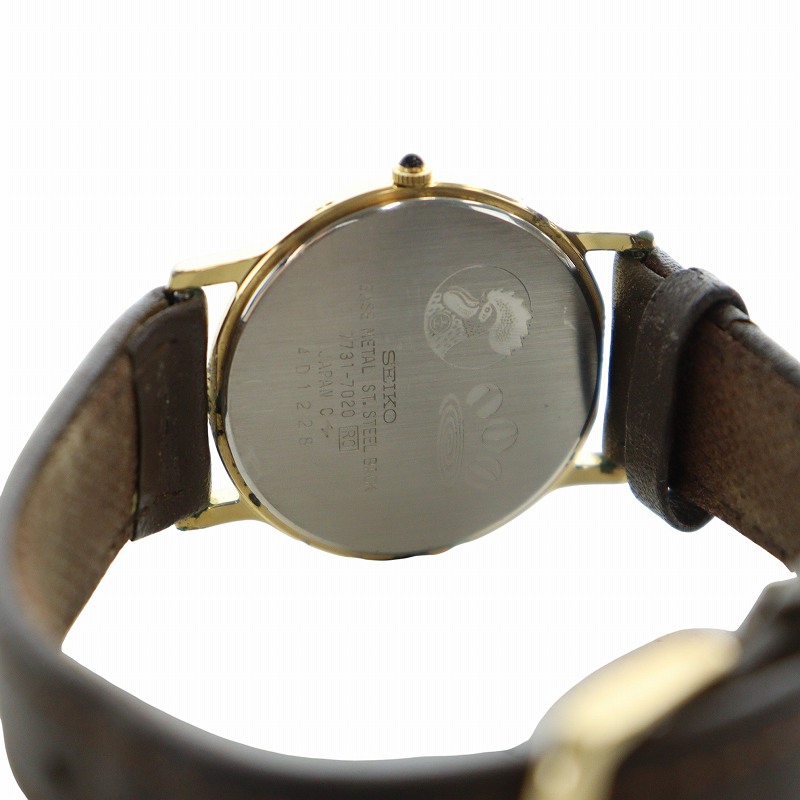 ★希少 レア SEIKO 金鳥 100周年記念 干支 腕時計 電池交換済み★ セイコー SEIKO 金鳥100周年記念 干支文字盤 腕時計 ウォッチ