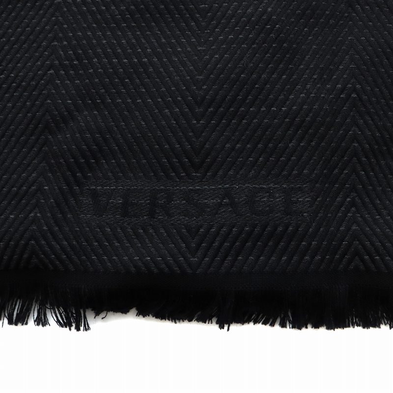 ヴェルサーチ ヴェルサーチェ VERSACE マフラー ストール ロゴ