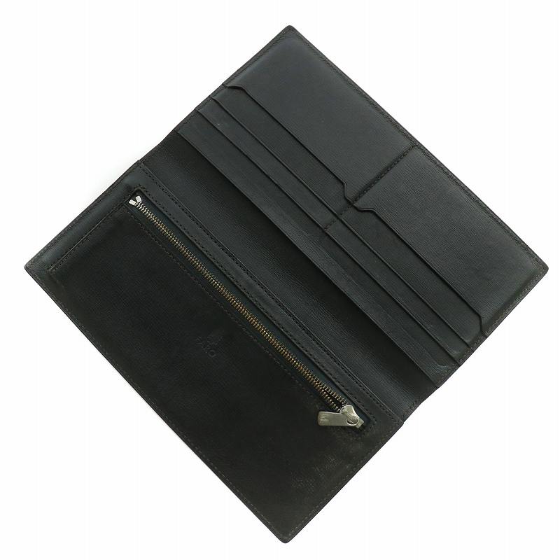 FARO レザー　ブラック 長財布 ファーロ FARO 長財布 二つ折り レザー ロゴ 黒 ブラック /XZ □GY17