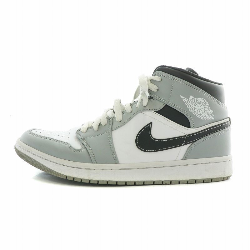 ナイキ NIKE エアジョーダン1 ミッド グレー ホワイト アンスラサイト 
