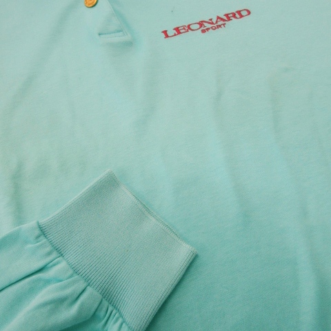 レオナールスポーツ LEONARD SPORT ポロシャツ 長袖 コットン