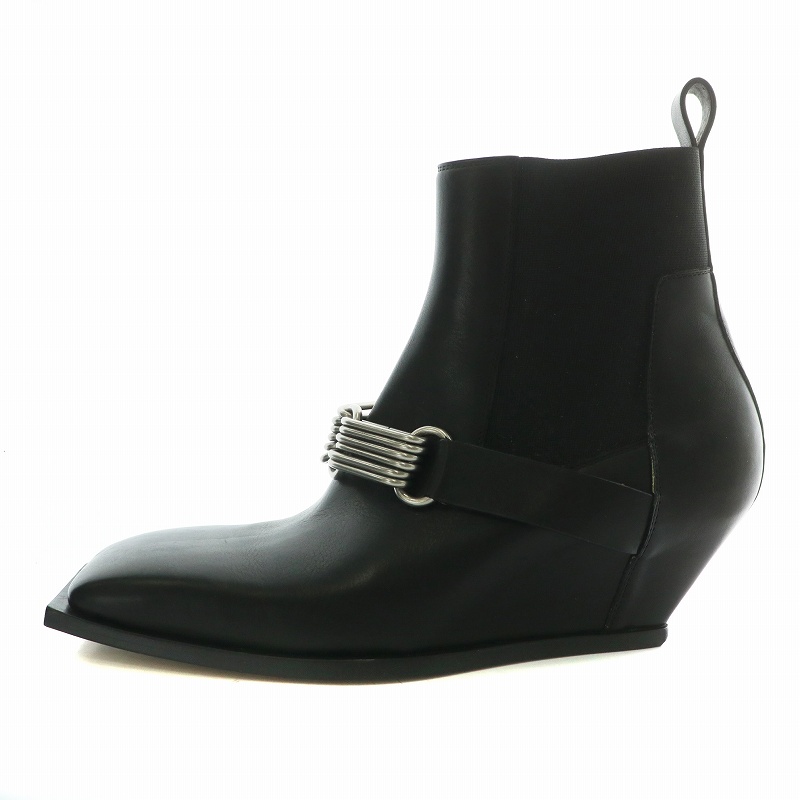 【Rick Owens】レザープラットフォームブーツ リックオウエンス/ブーツ/黒/サイズ：39 の買取実績【ブランディア】