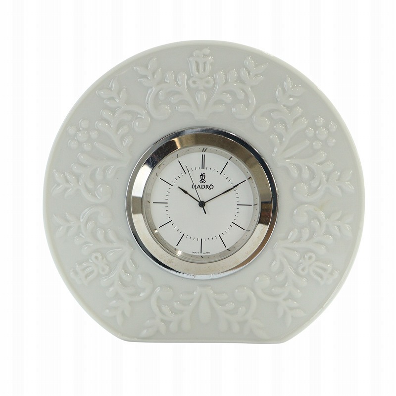 リヤドロ 時計 LLADRO 置き時計 花柄