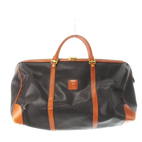 【美品】BALLY バリー ボストンバッグ 旅行用 PVC 大容量 レザー バリー BALLY ボストンバッグ 旅行カバン PVC レザー 革 Bロゴ