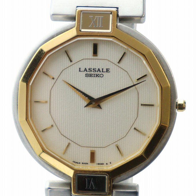 セイコー SEIKO LASSALE ラサール 腕時計 ウォッチ クォーツ 白文字盤 