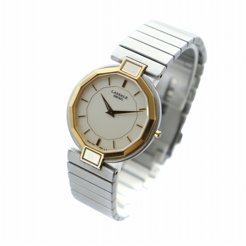 セイコー SEIKO LASSALE ラサール 腕時計 ウォッチ クォーツ 白文字盤 