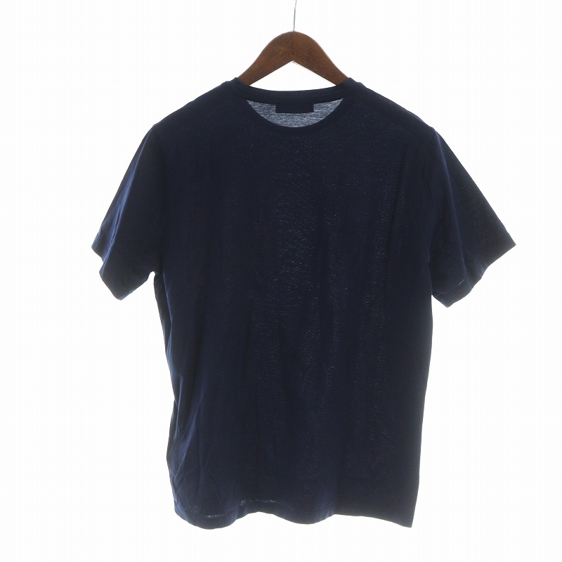PRADA プラダ　ネイビー フリル付き半袖シャツ 中古・古着通販】PRADA (プラダ) シャツブラウス ネイビー