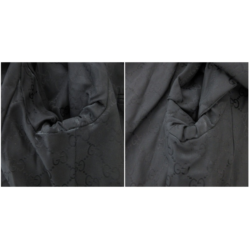 グッチ GUCCI ヴィンテージ ステンカラー コート ミドル 比翼 裏地GG柄