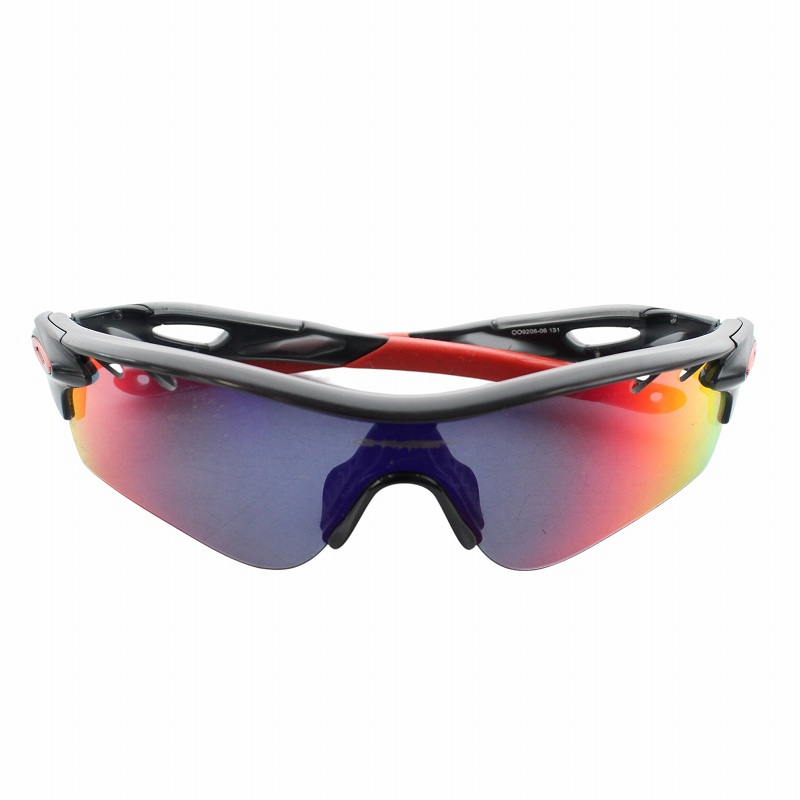 Oakley スポーツサングラス ブラック/レッド Oakley スポーツサングラス ブラック/レッド - メルカリ