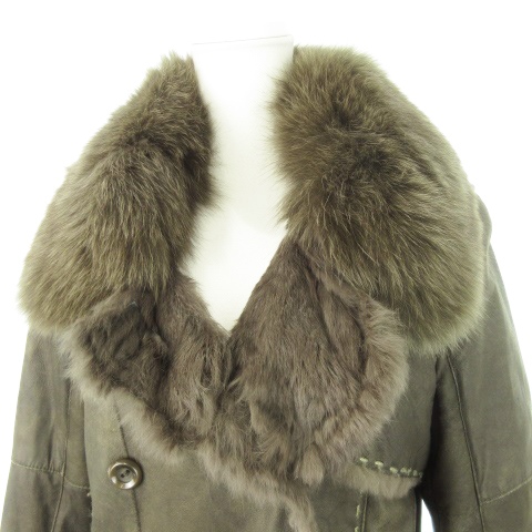 モンターニャ マラッカ MONTAGNA MALACCA レザートレンチ ファーコート