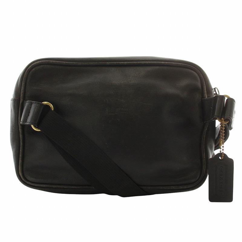 コーチ COACH オールドコーチ ウエストバッグ ボディバッグ レザー 黒