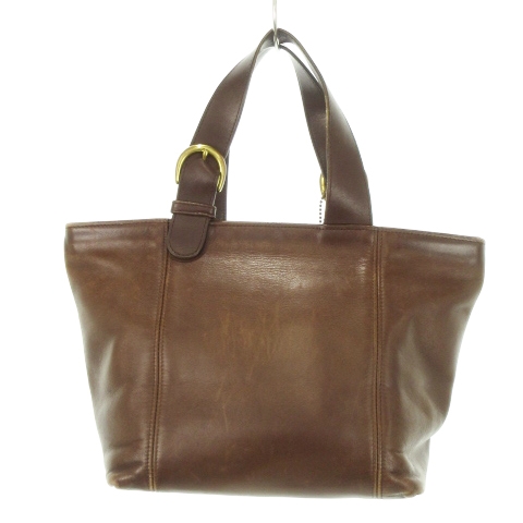 【ヴィンテージ】オールドコーチ　ビジネスバッグ　レザー　茶　レザー　チャーム コーチ COACH オールドコーチ ヴィンテージ ハンドバッグ レザー