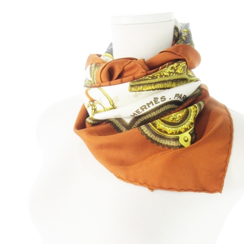 エルメス HERMES SELLES A HOUSSE カバーへの腰かけ カレ90 スカーフ