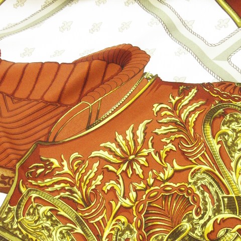 エルメス HERMES SELLES A HOUSSE カバーへの腰かけ カレ90 スカーフ