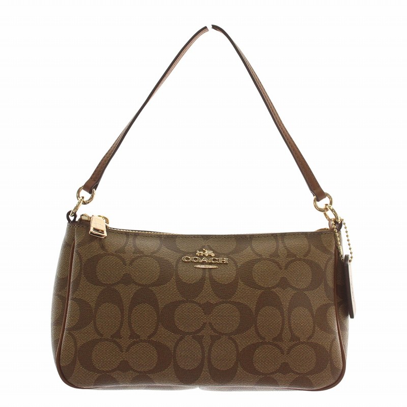 コーチ COACH ハンドバッグ ショルダー 2WAY PVC レザー シグネチャー 